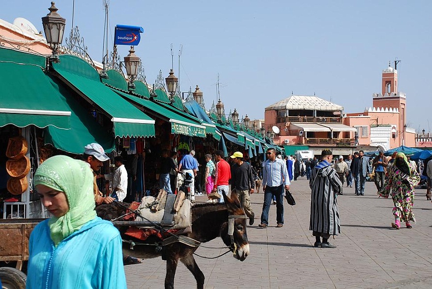 DSC_0167.JPG - at Djemaa-el-Fna