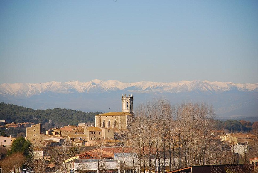 DSC_0835.JPG - View from her house - In the back pyrenees mountain