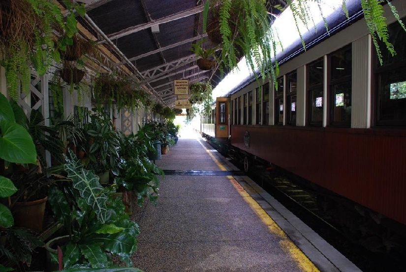 DSC_0280.JPG - Der tropische Bahnhof von Kuramba...