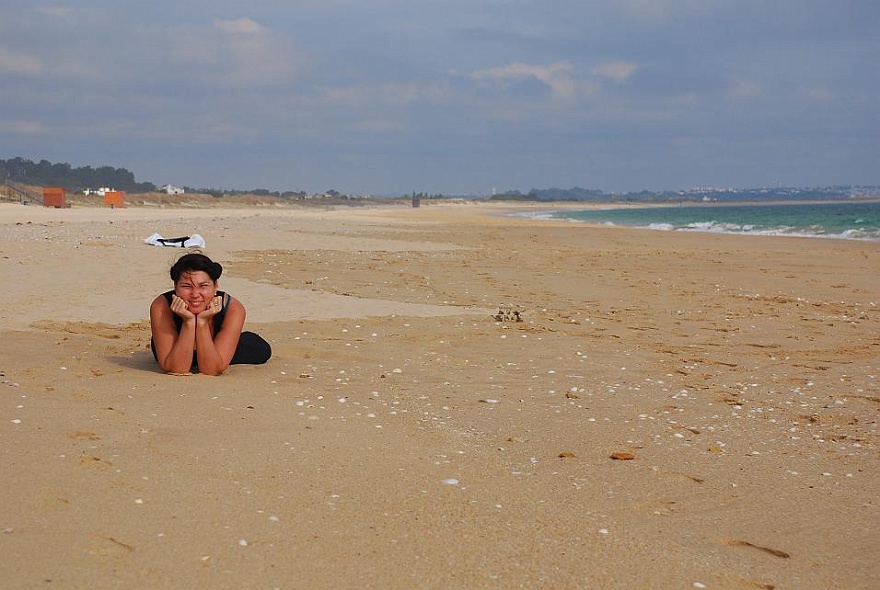 DSC_4677.JPG - am Strand von Lagos.